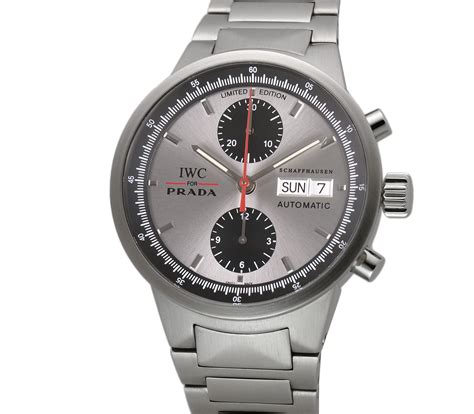 IWC Stainless Steel 39mm Prada GST Chronograph .